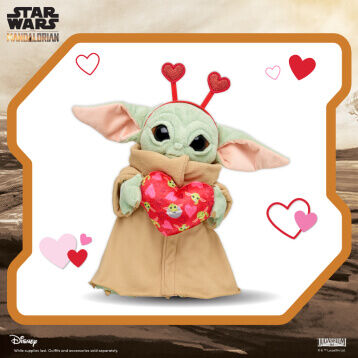 Yoda valentine plush top